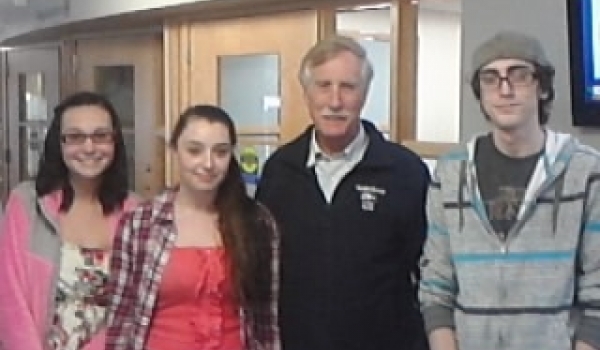 Students Meet with Angus King